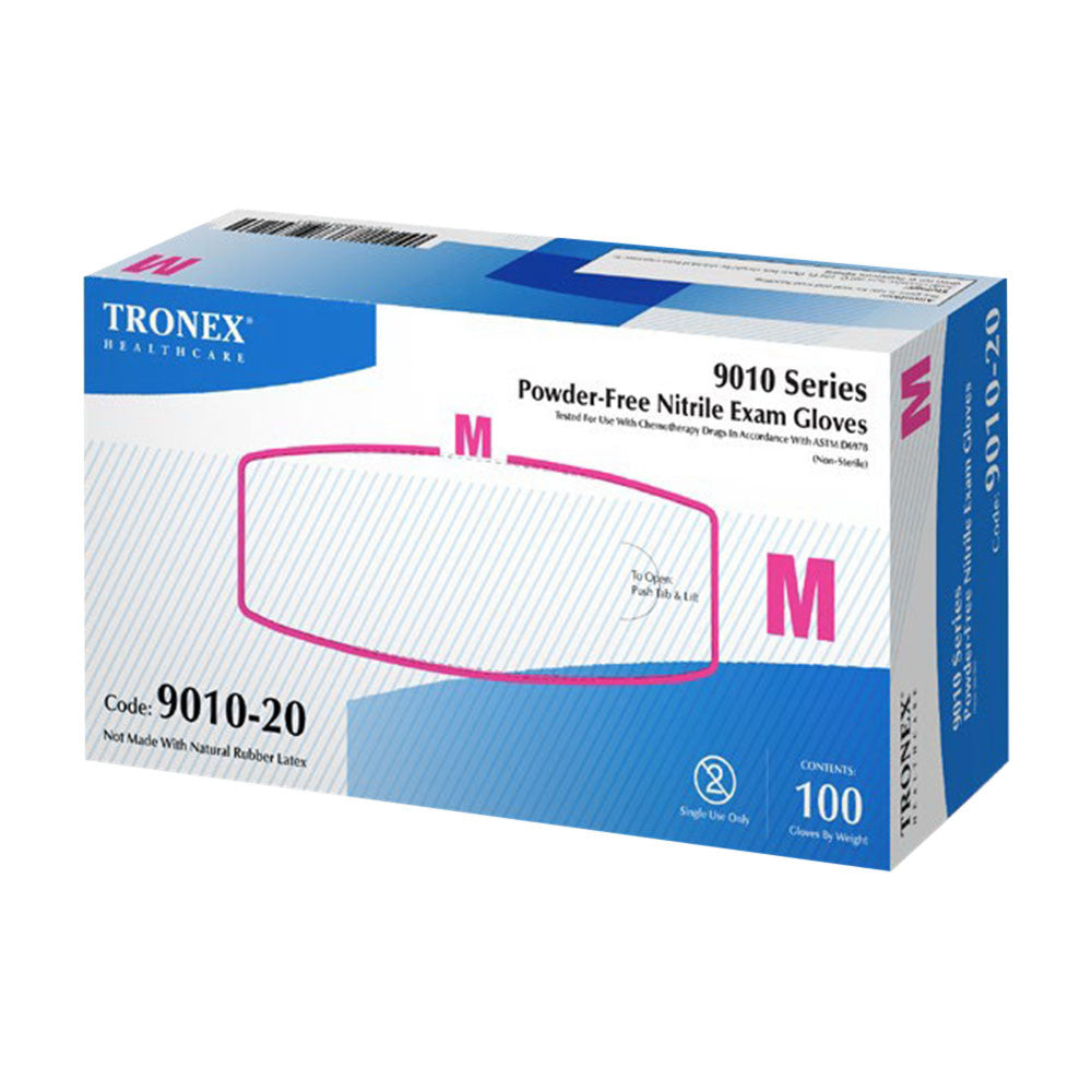 Tronex Nitrile Chemo Rated Powder Free Exam Gloves, 100 Ea